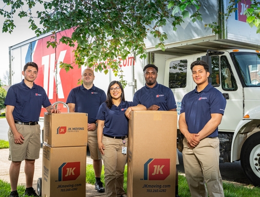 JK Moving residential moving crew
