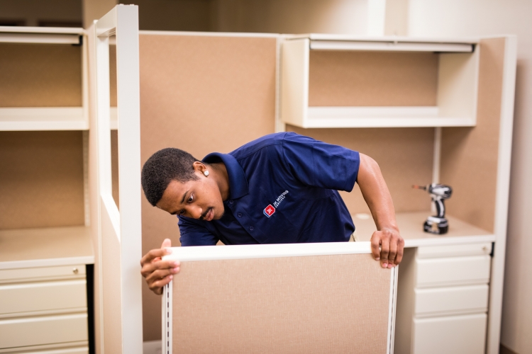 Office furniture installation