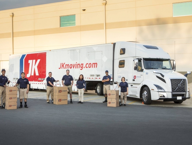 JK Moving truck with employees