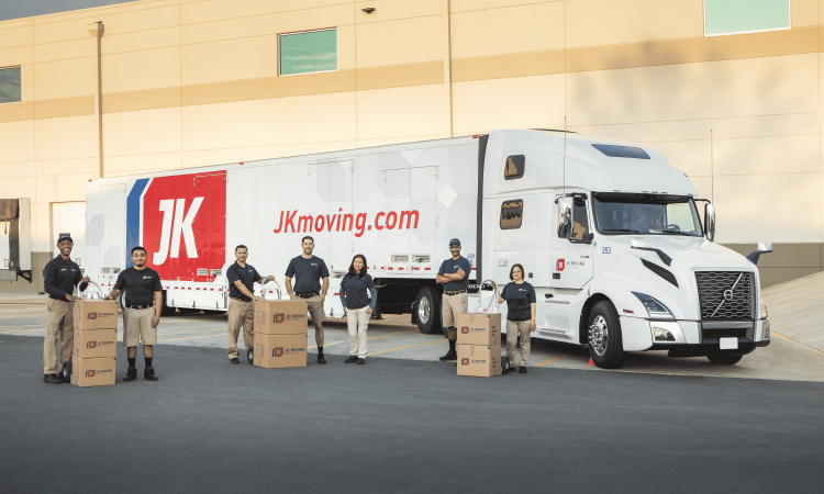 JK Moving truck with employees