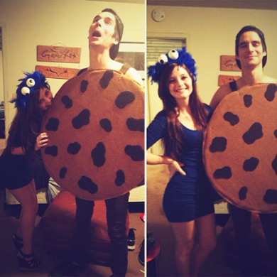 DIY chocolate chip cookie costume