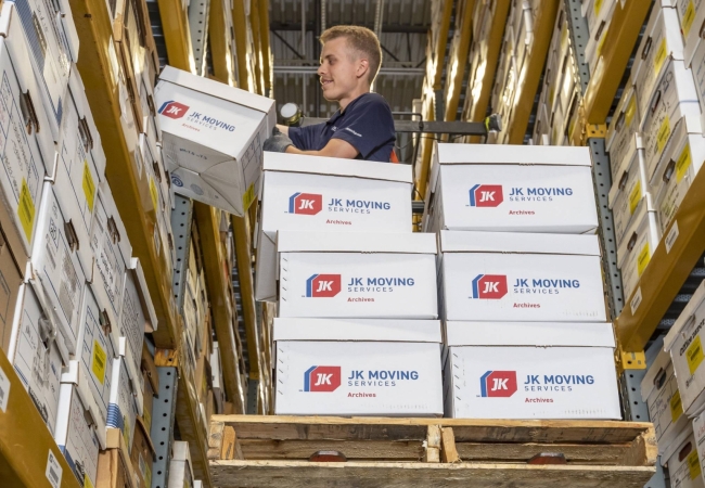 JK Moving professional loading commercial storage