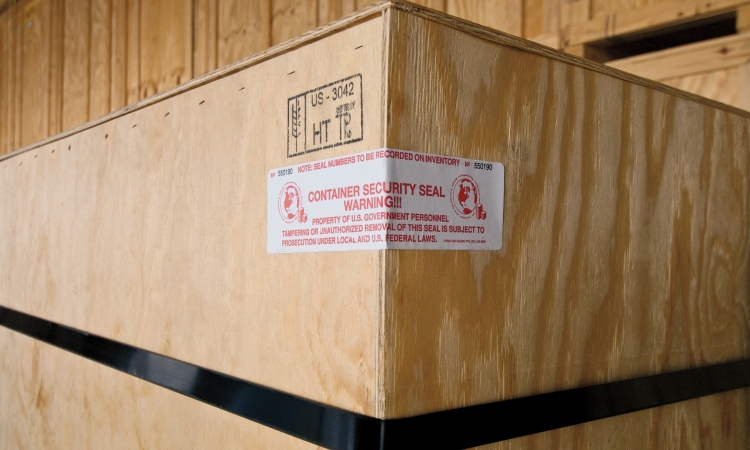 JK International shipping crate