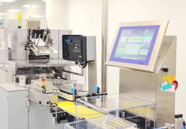 Lab equipment and inside of facility