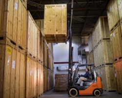 Forklift in JK warehouse
