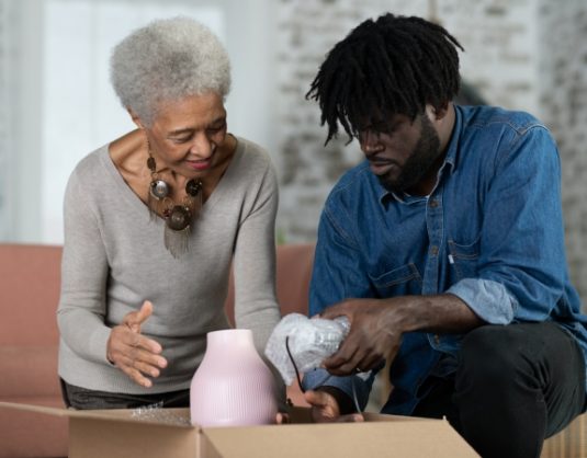 Helping elderly parents downsize their home