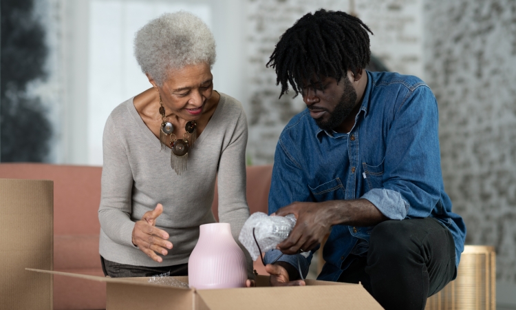 Helping elderly parents downsize their home