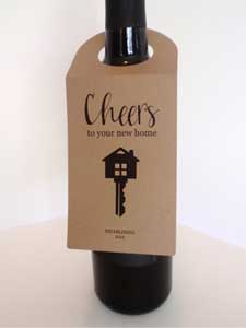 Housewarming gift - bottle of wine