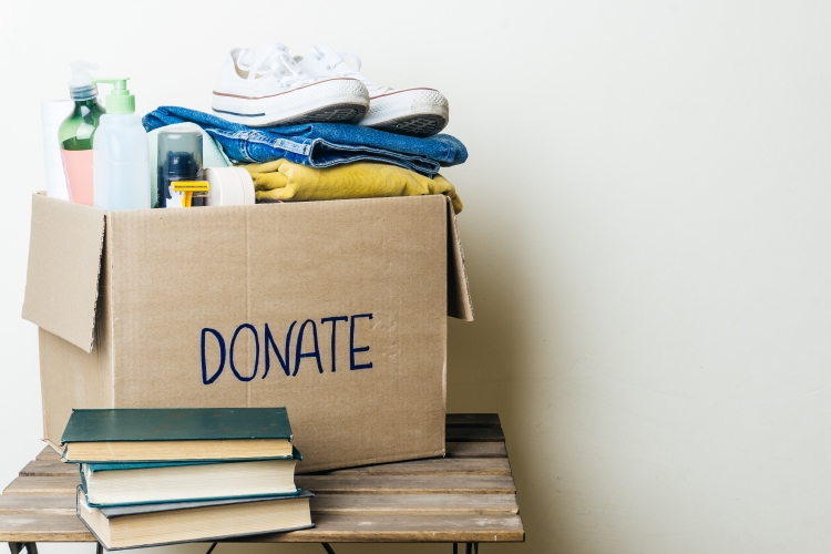 pre-move prep: donate unwanted items