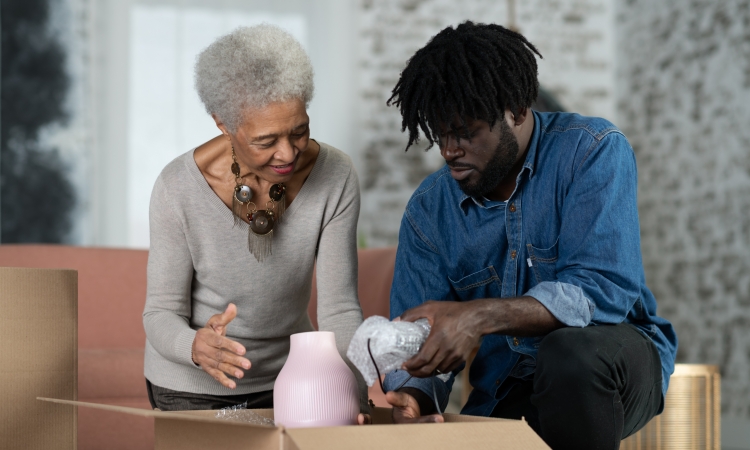 Helping elderly parents downsize their home