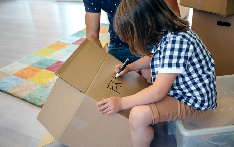 Label all your boxes to stay organized