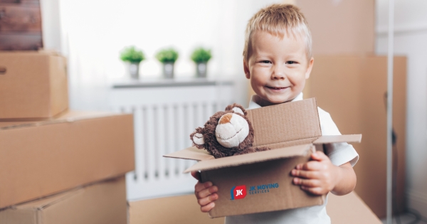 Employee relocation little boy