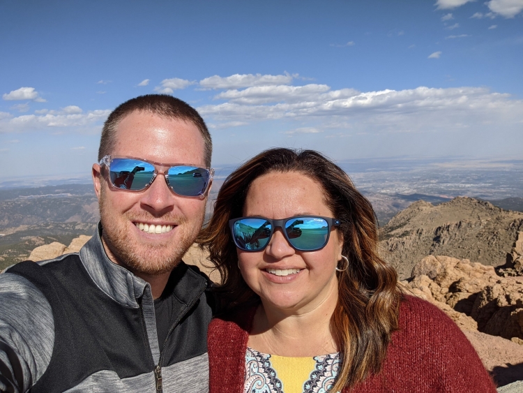 Diana Sutherland - visiting Pikes Peak