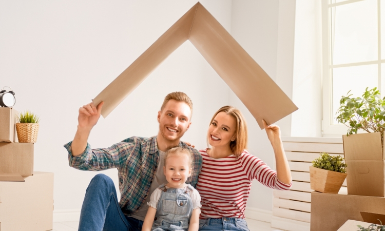 Home safety family in new homw