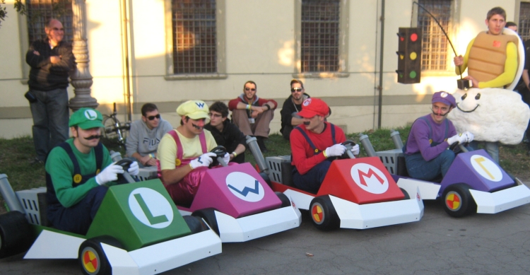 how to do a cardboard Mario and Luigi costume