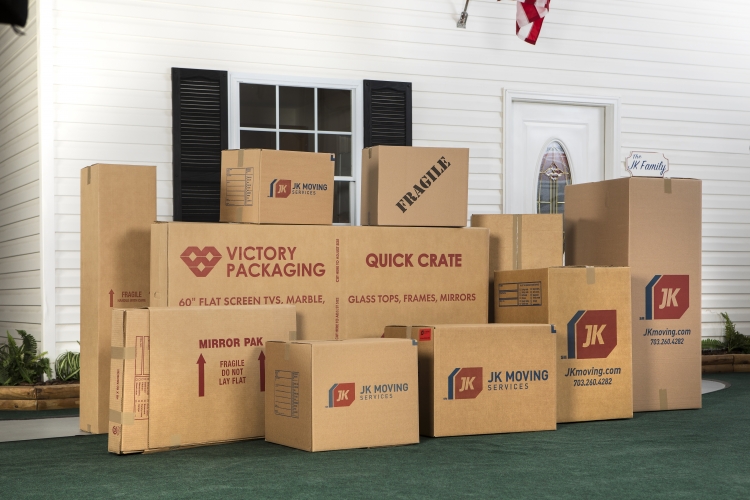 JK Moving cardboard boxes