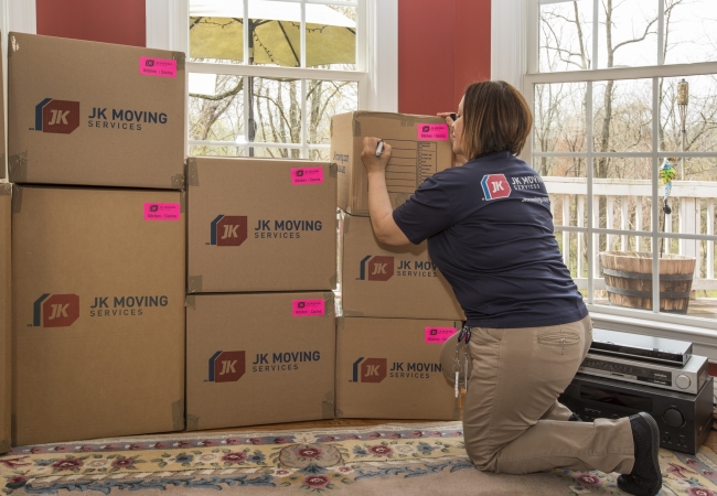 Packing and labeling boxes