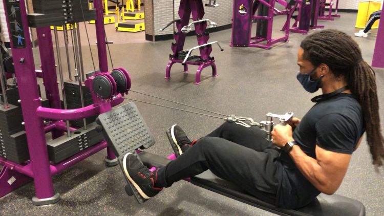 Theo Giles at the gym