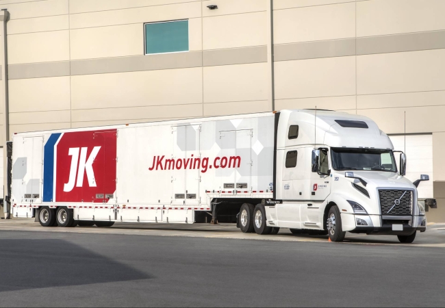 A JK Moving truck