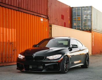Car and shipping containers