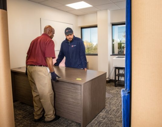 Office decommissioning - moving a desk