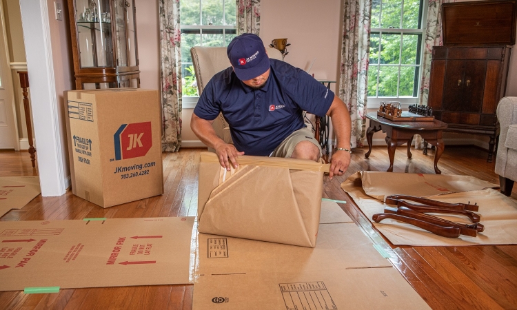 Preparing furniture for international move