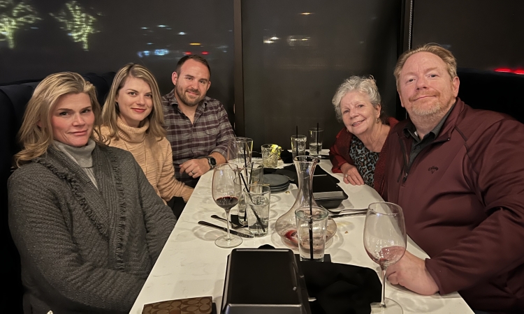Steve Chargois family dinner