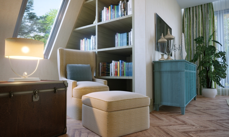 utilize available space - reading nook