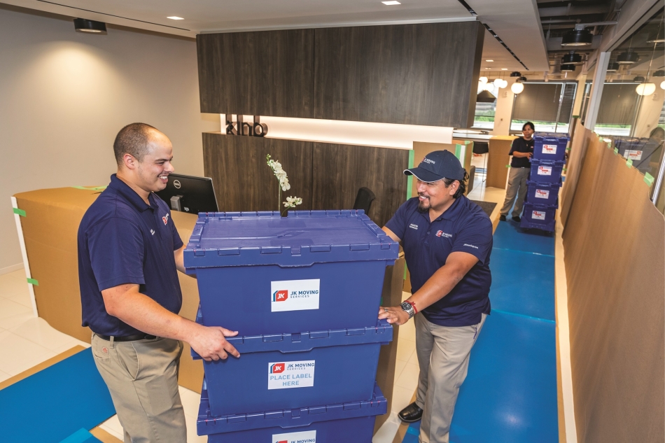 office moving crates