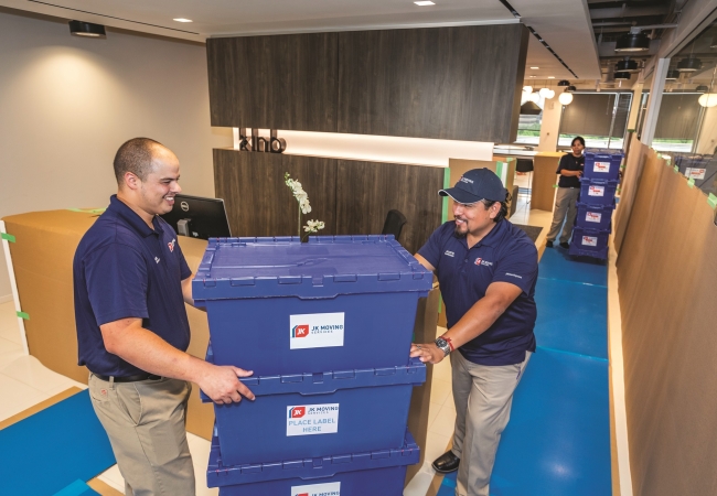 office moving crates