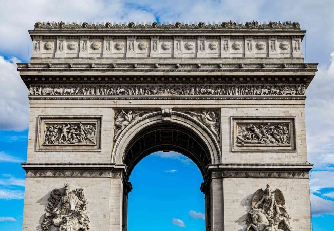 famous-historical-arch-triumph-paris-france-transformed