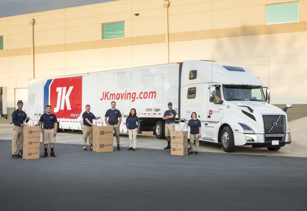 JK Moving truck with employees