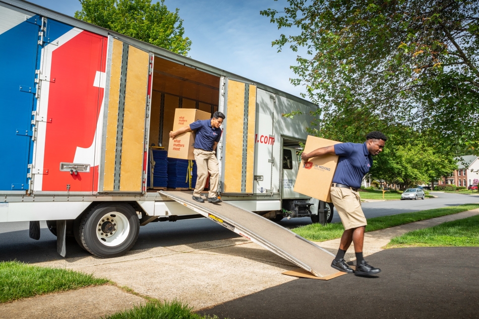 JK crew unloading truck