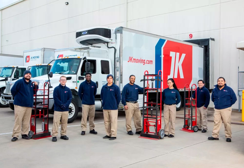 JK Moving commercial moving team