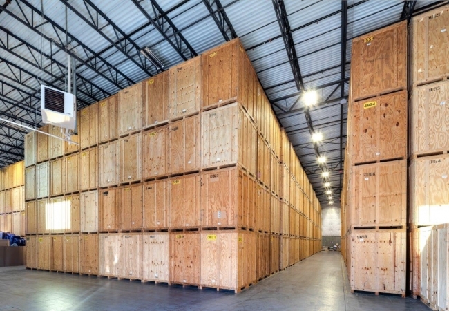 Efficient and organized warehouse storage facility