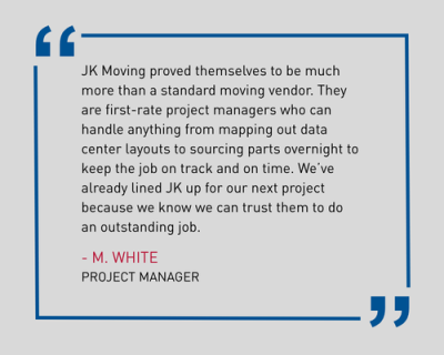 Infrastructure relocation case study - customer testimonial