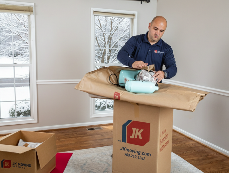 Winter move - appliance packing