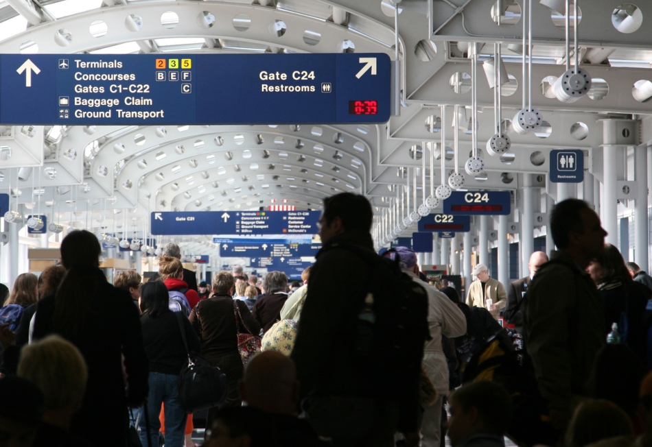 Moving during World Cup - busy airport